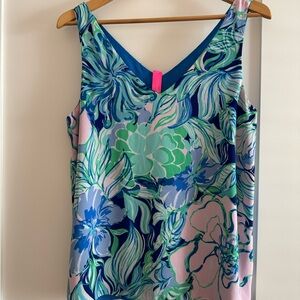 Lilly Pulitzer Blue and Green Patterned Top